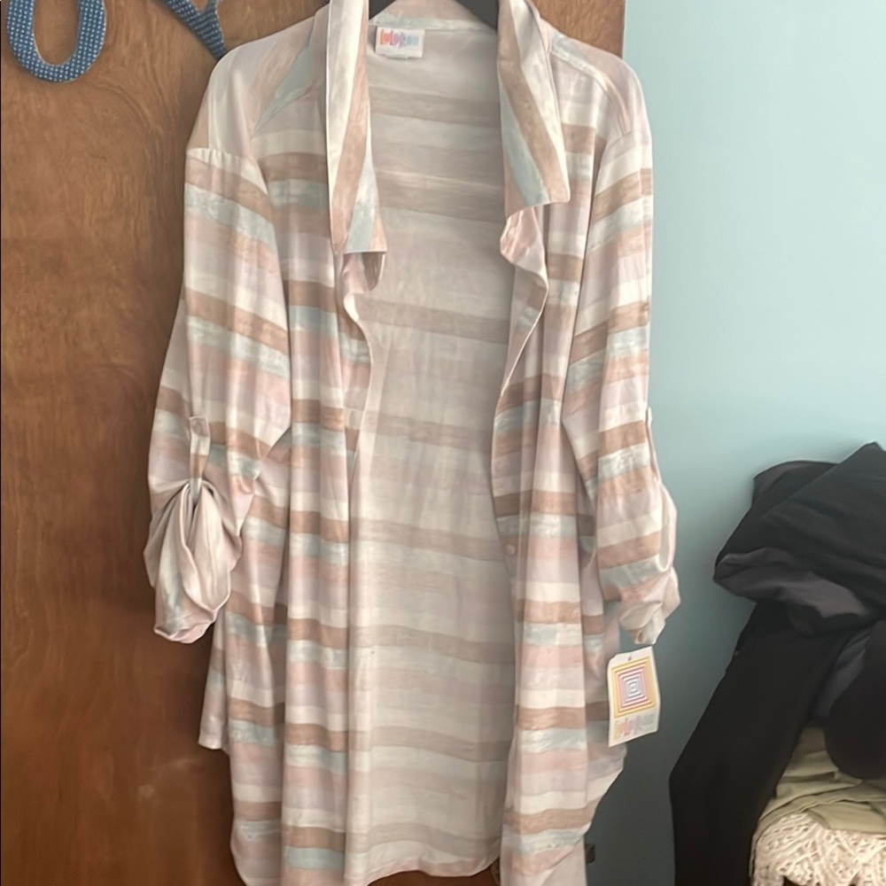 Striped Women's Button Up